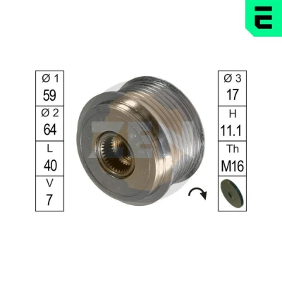 Bilde av ERA ZN5431 Frihjul Dynamo