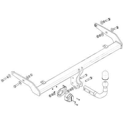 Bilde av Tilhengerfeste, standard vw t cross (c11),