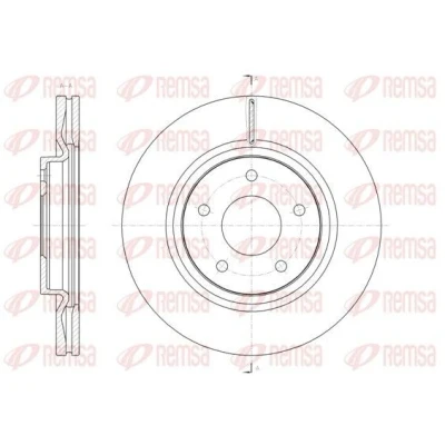 Bilde av REMSA 61580.10 Bremseskiver framaksel 295,7, 295,7 26 5 ventilert NISSAN: Juke, Pulsar Hatchback