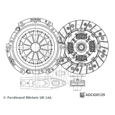 Bilde av BLUE PRINT ADC430129 Clutch tre deler med syntetisk fett utløserlager 201 MITSUBISHI: COLT 6