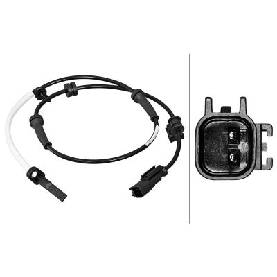 Bilde av HELLA 6PU 358 217 201 ABS Sensor med holder Hall prinsipp 2 885 TESLA: Model S