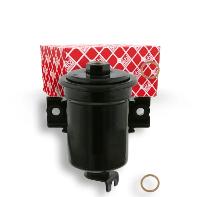 Bilde av FEBI BILSTEIN 26442 Drivstoffilter ledningsfilter med tetningsring TOYOTA: Corolla VIII Compact, VII Liftback