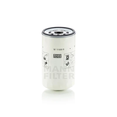 Bilde av MANN FILTER W 1168/6 Oljefilter 1 1/8 16 UN 2B Påskruingsfilter
