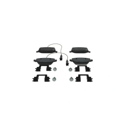 Bilde av BOSCH 0 986 494 717 Bremseklosser Low Metallic med integrert slitasjesensor skruer fjær, tilbehør