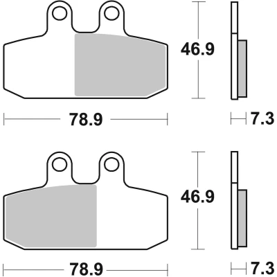 Bilde av TRW Sinter Maxi Scooter MCB749SRM Bremseklosser