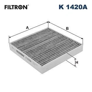 Bilde av FILTRON K 1420A Kupéfilter Karbonfilter 178 176,5 28 KIA: Picanto III