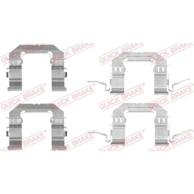 Bilde av QUICK BRAKE 109 1722 Tibehørsett, skivebremse belegg NISSAN: Qashqai / Qashqai+2 I, Pathfinder 3, NP300 Navara Pick up