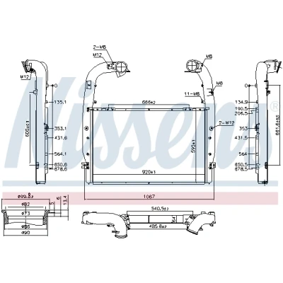 Bilde av Intercooler NISSENS 961578