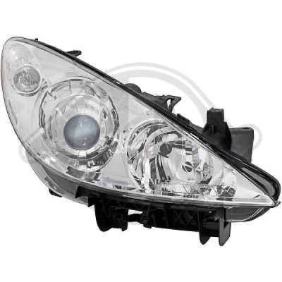 Bilde av DIEDERICHS 4234186 Frontlykter høyre H1, H1/H7, H7 PEUGEOT: 307 Stasjonsvogn, CC, Hatchback