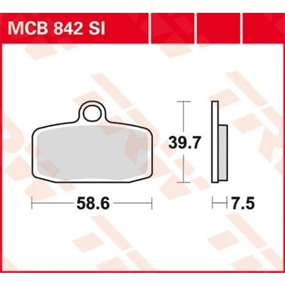 Bilde av TRW Sinter Offroad MCB842SI Bremseklosser
