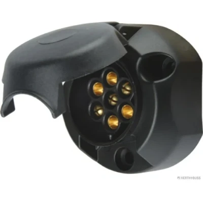 Bilde av HERTH+BUSS ELPARTS 51305140066 Tilhengerstikkontakt 7 plast innsats avtagbar flat 1724 N Typ 6 12 16 A (1,5 mm2), 25 (2,5 mm2)