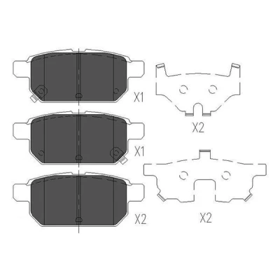 Bilde av KAVO PARTS KBP 8526 Bremseklosser med akustisk slitasjevarsel SUZUKI: SWIFT 4, Vitara IV SUV, SX4 II S Cross