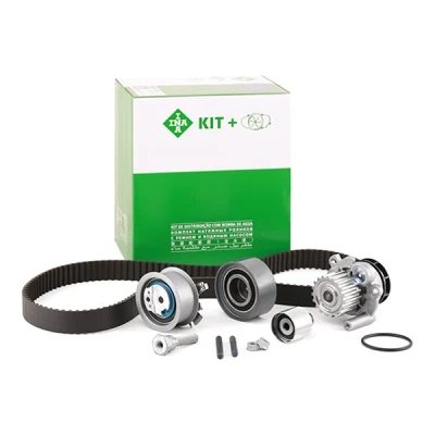 Bilde av INA 530 0463 30 vannpumpe + Registerreimsett med VOLKSWAGEN: Touran I, Passat B6 Variant, Golf 5, SKODA: Octavia 2 Combi