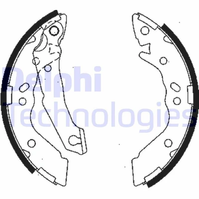 Bilde av DELPHI LS1836 Bremsesko 180 32