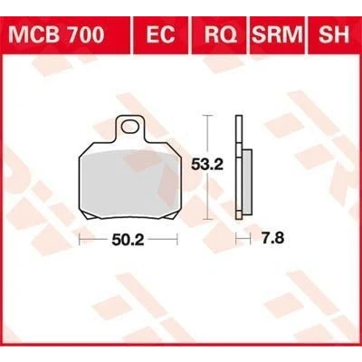 Bilde av TRW Sinter Street MCB700SH Bremseklosser