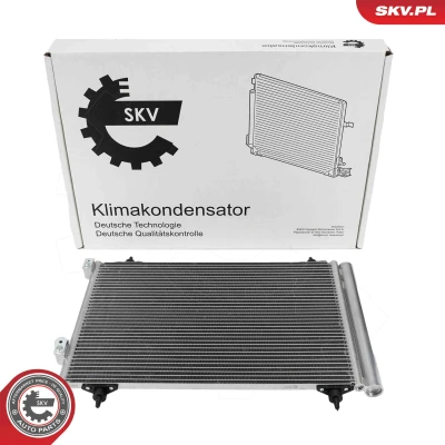 Bilde av ESEN SKV 86SKV002 Kondensator med tørker Aluminium 570mm PEUGEOT: Expert II Tepee, 307 SW, CITROËN: C4 Hatchback, Berlingo Van