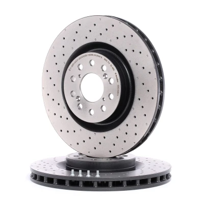 Bilde av BREMBO COATED DISC LINE 09.C338.11 Bremseskiver 350 32 5 perforert / ventilert belagt høy karbon med skruer HONDA: CIVIC 9, 10