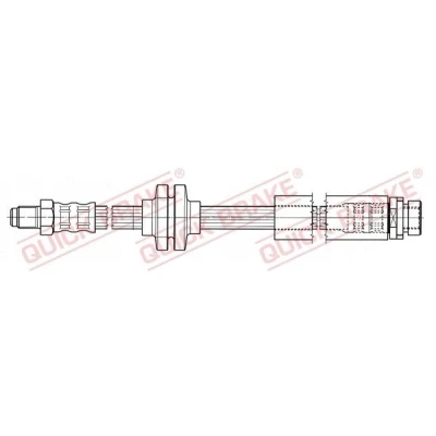 Bilde av Bremseslange, Høyre bakaksel, Venstre volvo c30, c70 cabriolet ii, s40 v50, 30681726, 30714413, 30714817