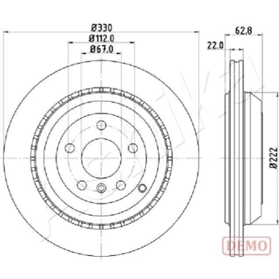 Bilde av Bremseskive, mercedes benz gl klass [x164], m [w164], r [w251, v251], 1644230612, 1644231112, 1644231312, A1644230612, A1644