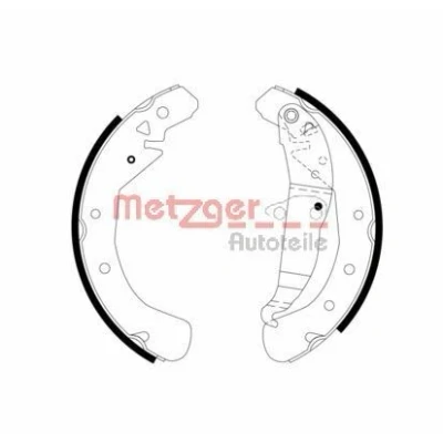 Bilde av METZGER MG 967 Bremsesko bakaksel 230 42 med vippearm OPEL: Combo C Varebil / Stasjonsvogn, Astra G Caravan, H Caravan
