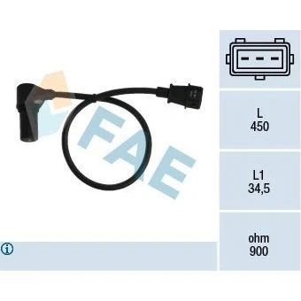 Bilde av Turtallssensor, motormanagement, opel,saab,vauxhall, 47 72 232, 6238395, 90 464 741, 540 188, 90540188, 95 44 560