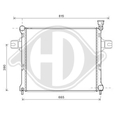 Bilde av DIEDERICHS DCM2125 Radiator 590 520 34 Climate