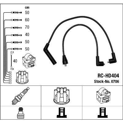 Bilde av NGK 0706 Pluggledninger 7
