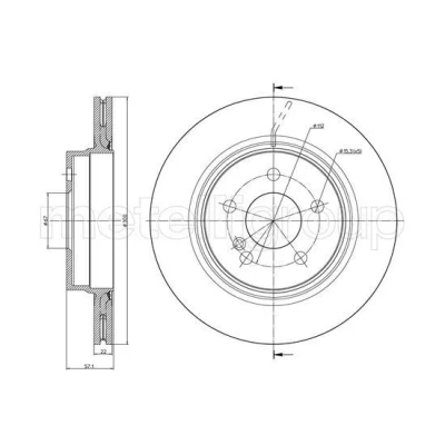 Bilde av METELLI 23 1027C Bremseskiver 300,0 22,0 5 67,0 ventilert spraylakkert MERCEDES BENZ: C Klasse T modell, Sedan, E Coupé