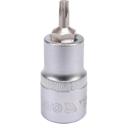 Bilde av YATO YT 04312 Pipenøkkelinnsats 1/2 torx DIN 3120 T27 Krom vanadium stål, Verktøystål