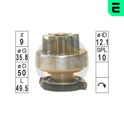 Bilde av ERA ZN1790 Friløpsgir, starter