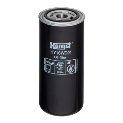 Bilde av HENGST FILTER HY18WD01 Oljefilter 1 12 UNF Påskruingsfilter