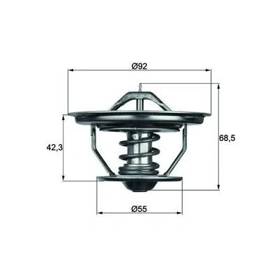 Bilde av MAHLE ORIGINAL TX 35 79 Termostat uten pakning