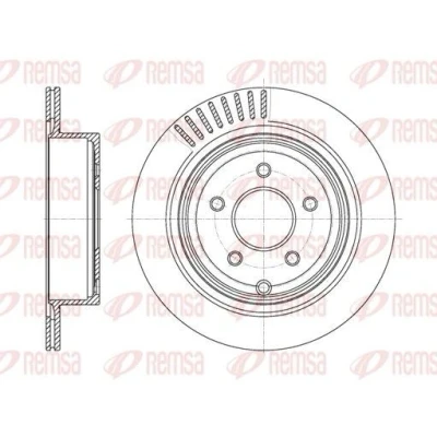 Bilde av REMSA 61091.10 Bremseskiver bakaksel 307,8, 307,8 16 5 ventilert NISSAN: Murano II