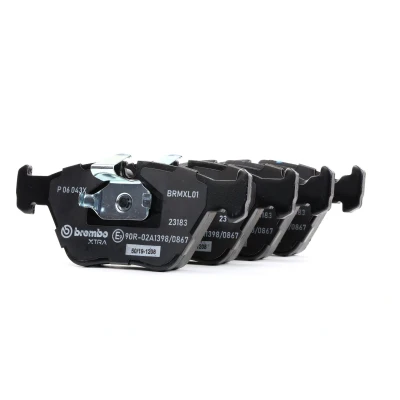 Bilde av BREMBO P 06 043X Bremseklosser klargjort for slitasjeindikator uten tilbehør BMW: 3 Sedan, X3, Touring, ROVER: 75, 75 Tourer