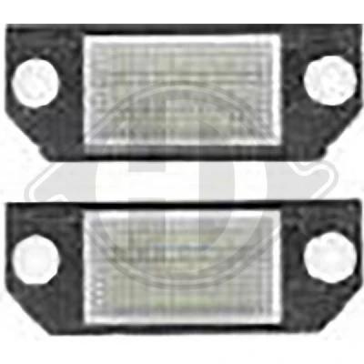 Bilde av DIEDERICHS LID10411 Nummerskiltlys LED, Skifte til LED teknologi bak FORD: Focus 2, 2 Kombi