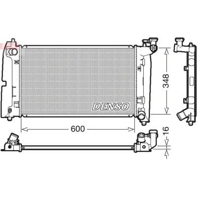 Bilde av DENSO DRM50085 Radiator 600 348 16 TOYOTA: Corolla IX Station Wagon