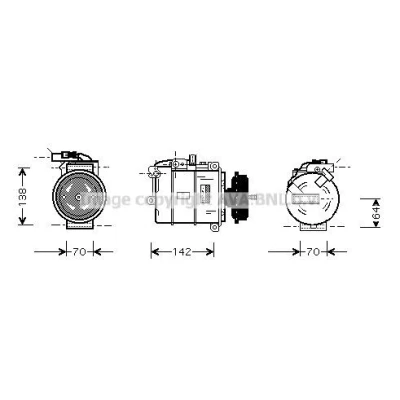 Bilde av PRASCO VNA2134 Radiator Aluminium 646 378 34 Kjøleribber satt sammen mekanisk SEAT: Alhambra I, VOLKSWAGEN: Sharan I
