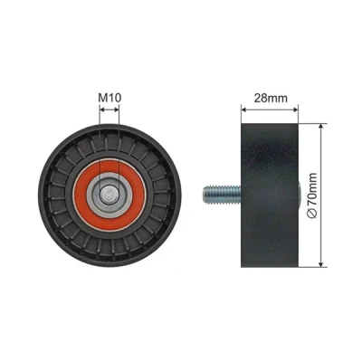 Bilde av Strammerull, kilerem med ribber, hyundai,kia, 25287 27000, 27001
