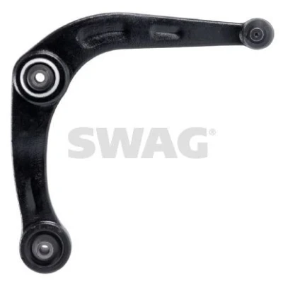 Bilde av SWAG 62 92 9423 Bærebru med lagre støtte / styreledd framaksel høyre, nede Casterstag Stålstøpegods PEUGEOT: 206 Hatchback, SW