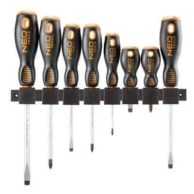 Bilde av NEO TOOLS 04 207 Bolt utskruer sett 8 8x150 mm, 6x125 5x100 6x38 PH2x125 PH1x100 PH0x75 PH2x38 mm