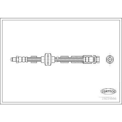 Bilde av CORTECO 19034666 Bremseslange 410 FORD: Focus 2 Kombi