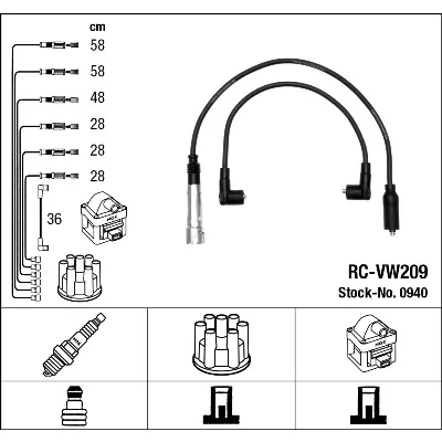 Bilde av NGK 0940 Pluggledninger 7
