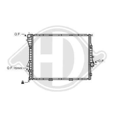 Bilde av DIEDERICHS DCM1562 Radiator 590 595 25 Climate