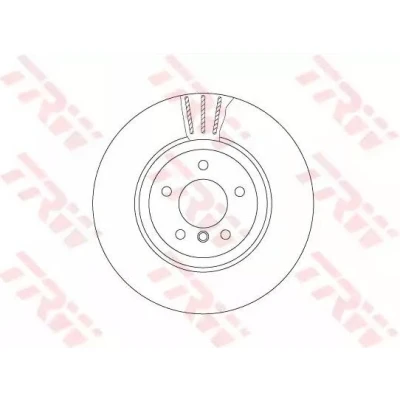 Bilde av TRW DF6624S Bremseskiver 345 24 5 120 ventilert, todelt bremseskive høy karbon BMW: Touring, Sedan