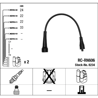 Bilde av NGK 8234 Pluggledninger 4