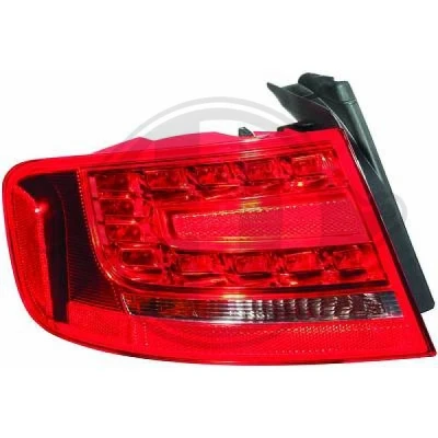 Bilde av DIEDERICHS 1018191 Baklykter venstre ytre del P21W uten pæreholder AUDI: A4 B8 Sedan