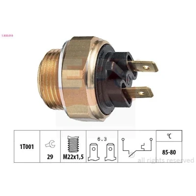 Bilde av EPS 1.850.018 Temperaturbryter, radiator ventilator M22x1,5 Made in Italy OE Equivalent