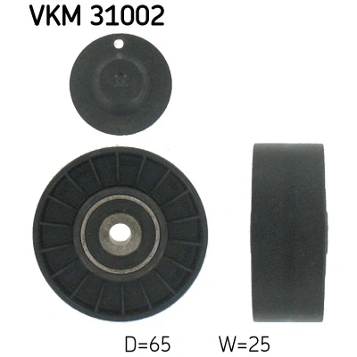 Bilde av Styrerulle, kilereim SKF VKM 31002