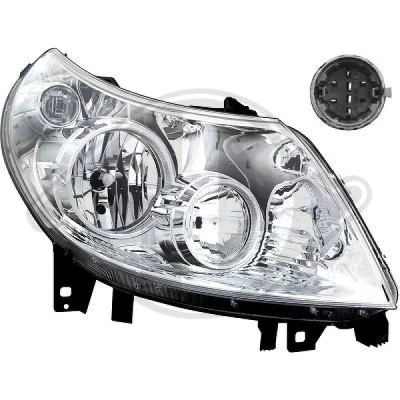 Bilde av DIEDERICHS 3484180 Frontlykter høyre H1, H1/H7, H7 FIAT: Ducato III Flatvogn lastebil / Chassis, Van, Minibuss