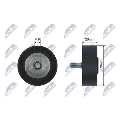 Bilde av Styrerulle kilerem, bmw,ssangyong, 1 440 237, 11 28 7 549 557, 11281440237, 11287549557, 1440237, 6642000010, 66420 000